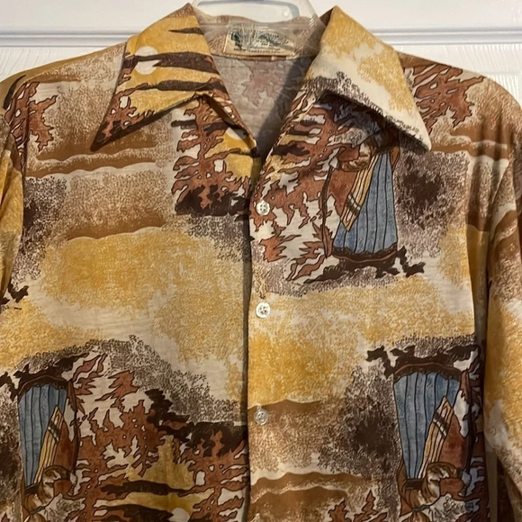 Kmart men’s vintage long sleeve button down shirt size small - Picture 2 of 7